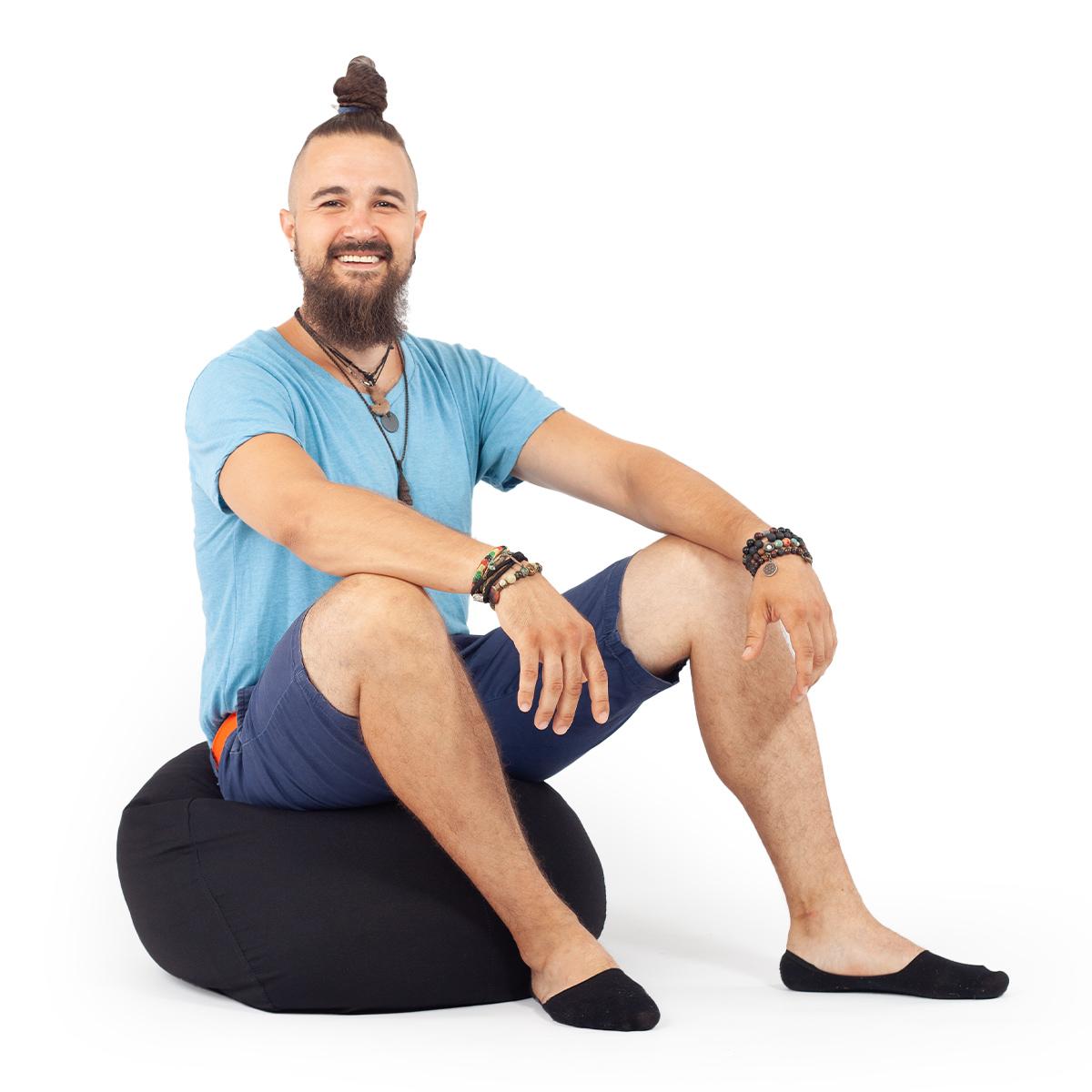 Fekete Babzsák Puff